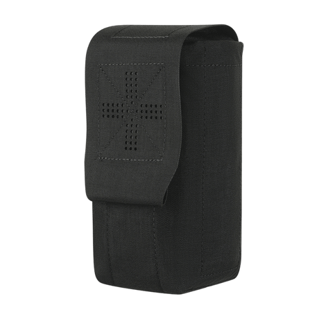 M-Tac Mediclomme Small Vertical Elite i sort nylon med IFAK-first aid organizer, certificeret til professionel medicinsk opbevaring, gallery position 1.