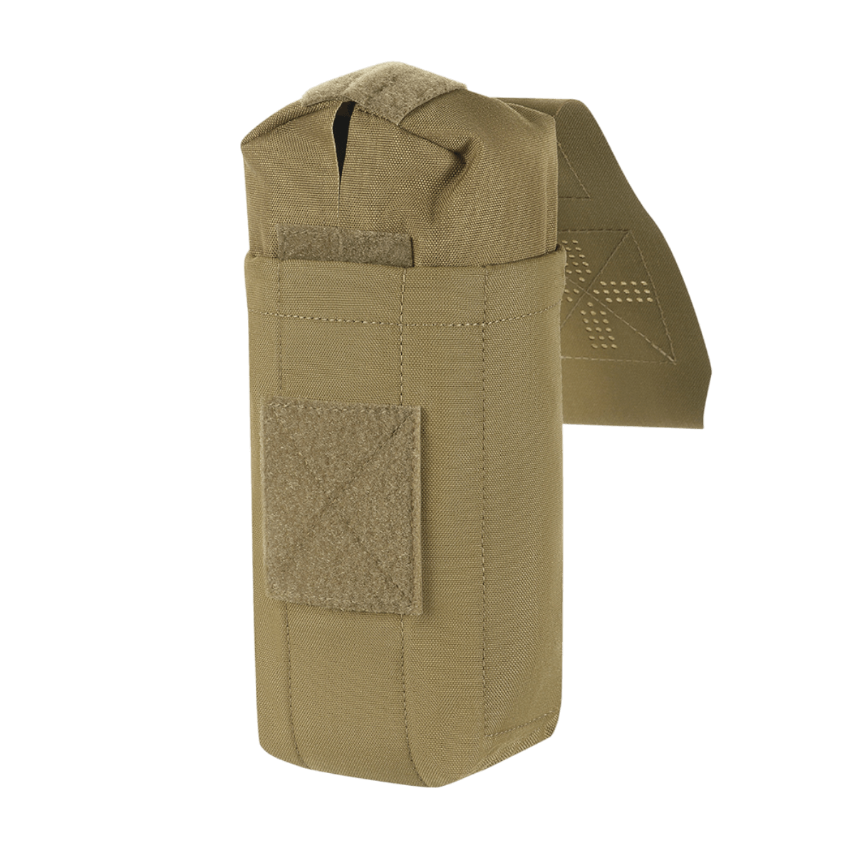 M-Tac Mediclomme Small Vertical Elite i Cordura 500D, slidstærk medicinlomme med IFAK-organizer, vertikal udtrækning, beige farve.