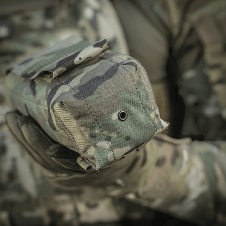 M-Tac Mediclomme Small Vertical Elite i multicam nylon med NIJ-certificering og integreret IFAK-organizer vist i gallery position 1.