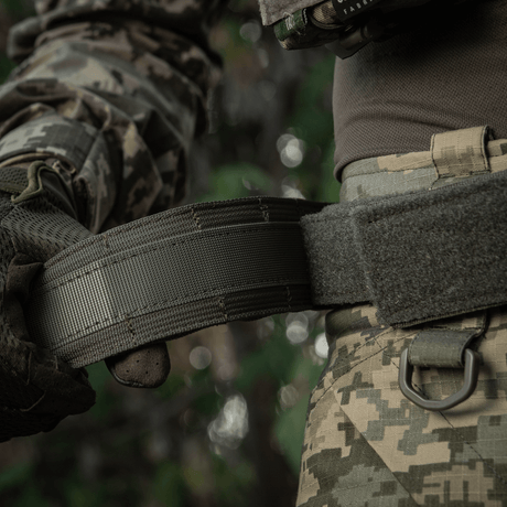 M-Tac Range Belt Cobra Buckle Gen.IV worn by a tactical user