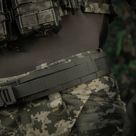 M-Tac Range Belt Cobra Buckle Gen.IV tactical belt for military and police use with magazine pouches and high-strength composite material