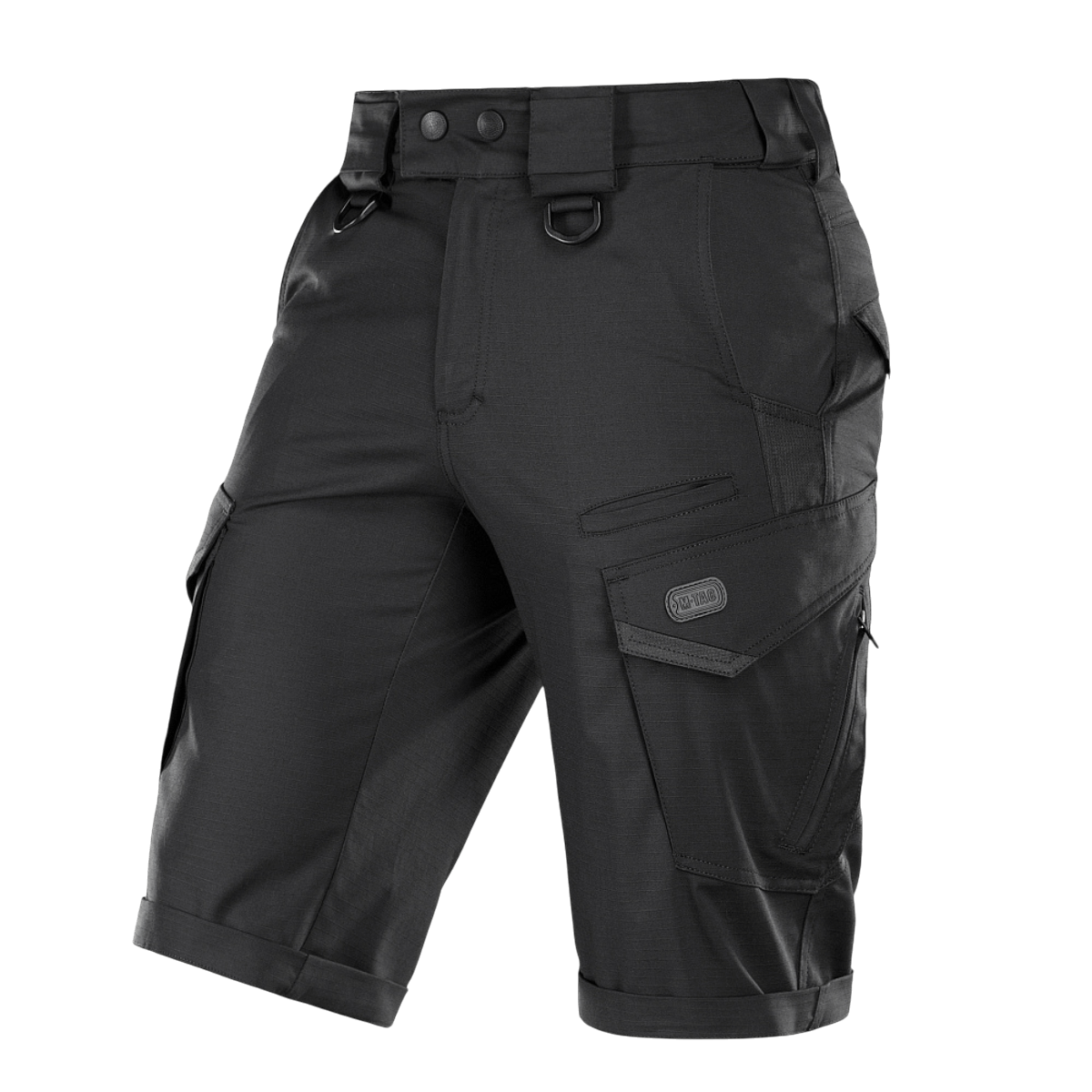 M-Tac Shorts Aggressor Gen.II Flex i sort, letvægts og fleksibelt design med rip-stop og Teflon-belægning til træning og fritid