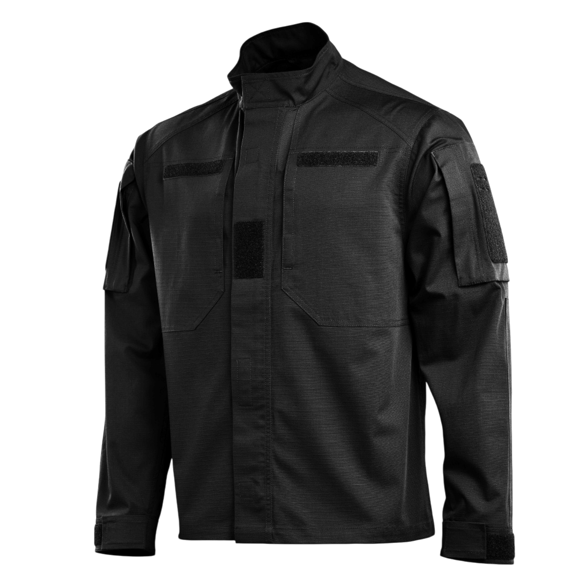 M-Tac Jakke Patrol Flex med velcro-paneler, lynlåslommer og forstærket skulderdesign, perfekt til taktisk brug