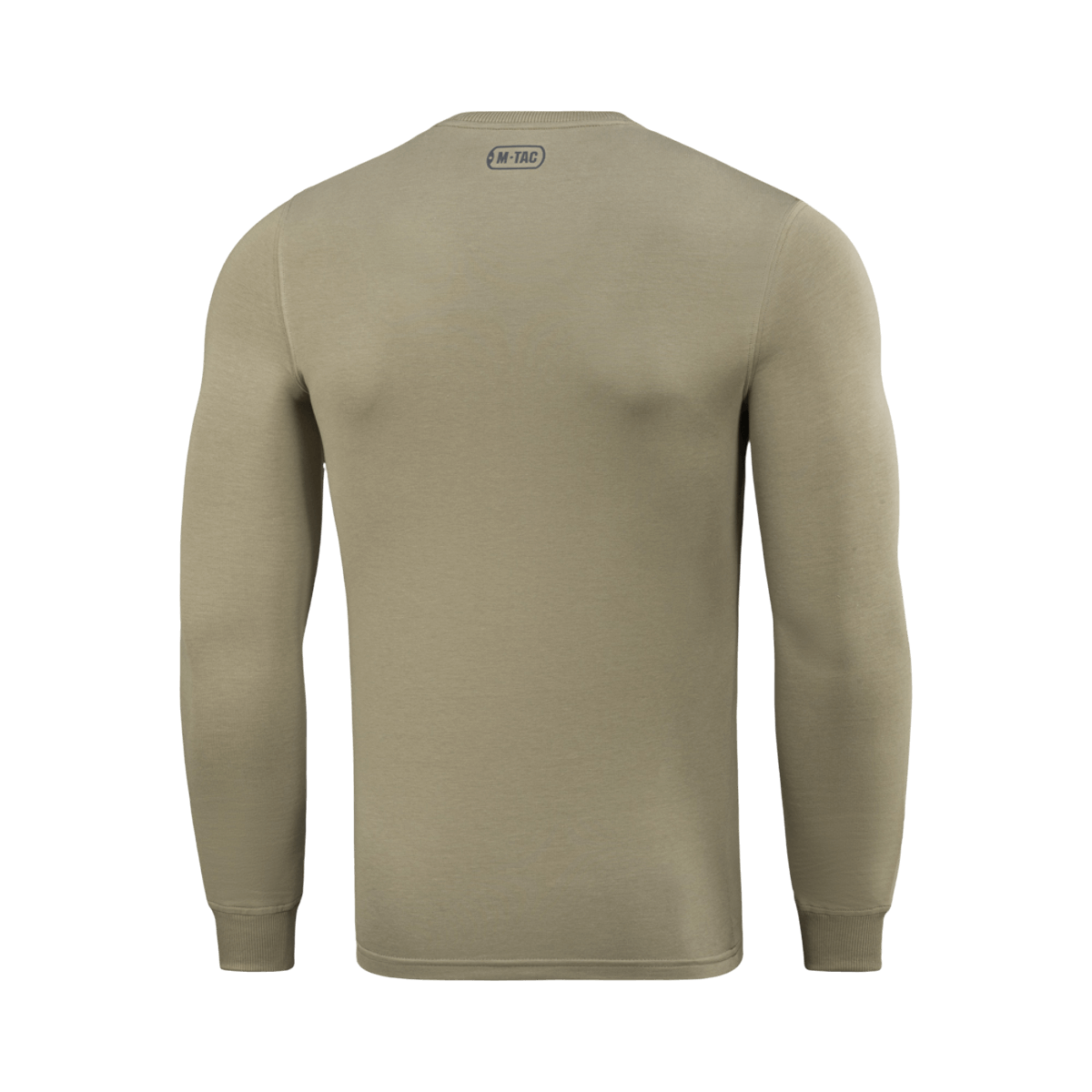M-Tac Pullover 4 Seasons i beige, minimalistisk design, fremstillet af bomuld og elastan, perfekt til taktisk og hverdagsbrug hele året.