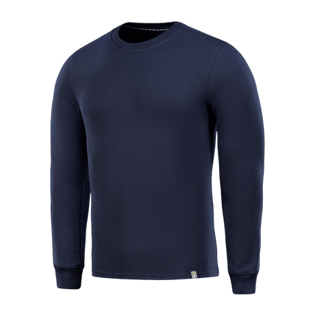 M-Tac Pullover 4 Seasons in navy with crew neck and elastic cuffs, ideal for year-round use; material: 95% cotton, 5% elastane