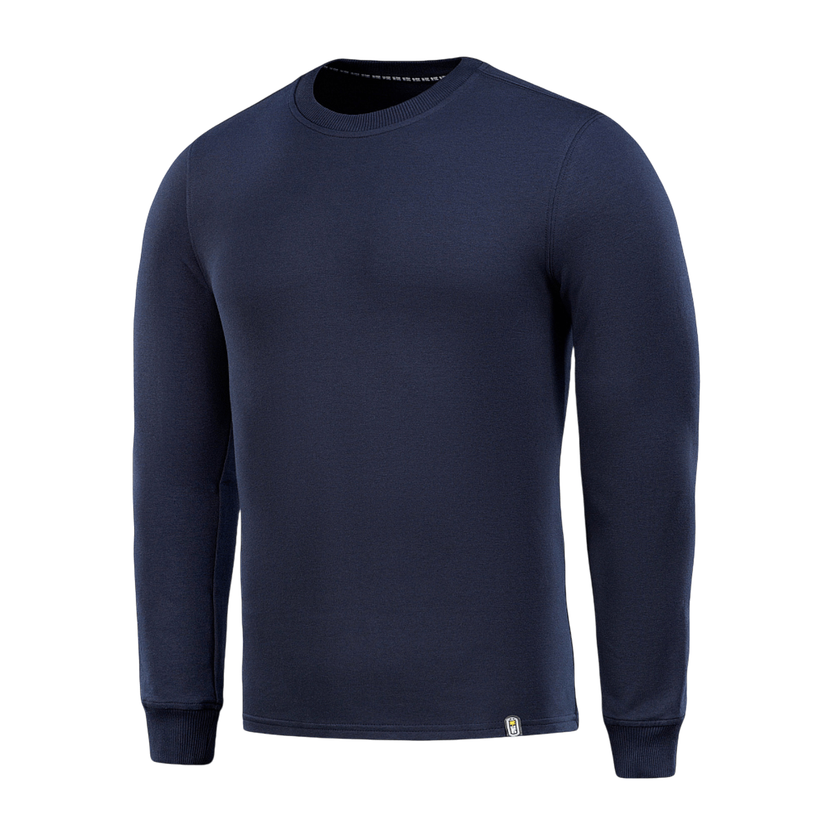 M-Tac Pullover 4 Seasons med rund hals i navyblå, 95% bomuld, 5% elastan, designet til året rundt taktisk og hverdagsbrug, dansk produkt.