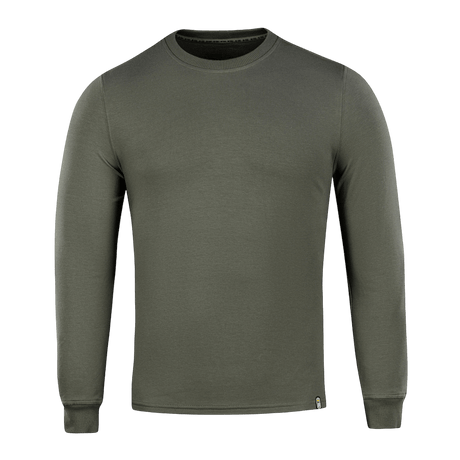 M-Tac Pullover 4 Seasons in gray with crew neck, minimalist design, made of cotton and elastane, for year-round use.