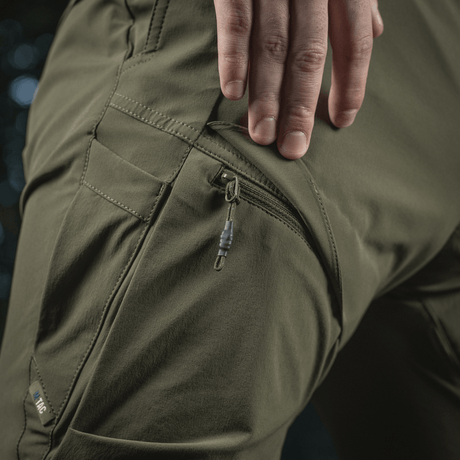 M-Tac Bukser Rubicon Flex med cargo-lomme og YKK lynlås, 4-Way Stretch stof der tilbyder komfort og bevægelsesfrihed.