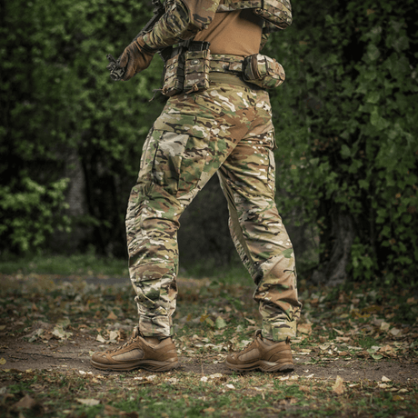 M-Tac Bukser STURM NyCo Extreme Gen.II i camouflage med holdbare Cordura 500D forstærkninger, perfekt til taktiske missioner.