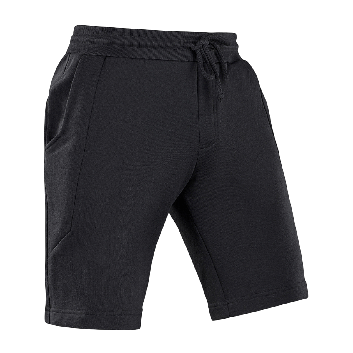 M-Tac Shorts Casual Fit Cotton i sort, perfekt til sommer med komfort og stil, lavet af 100% bomuld med elastik i taljen.