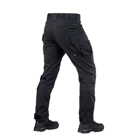 M-Tac Bukser Army NYCO Extreme i sort med robust amerikansk NYCO Extreme-stof, NIJ-certificeret, teknisk design, gallery position 1 bagfra.