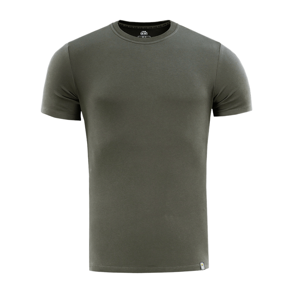 M-Tac T-shirt 93/7 Summer i grøn farve, ideel til sommerbrug med let og åndbar bomuld-elastan materiale.