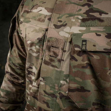 M-Tac Jakke Sturm NYCO Extreme i Multicam-mønster, militærjakke med YKK lynlåse og slidstærkt NYCO Extreme stof fra Brookwood