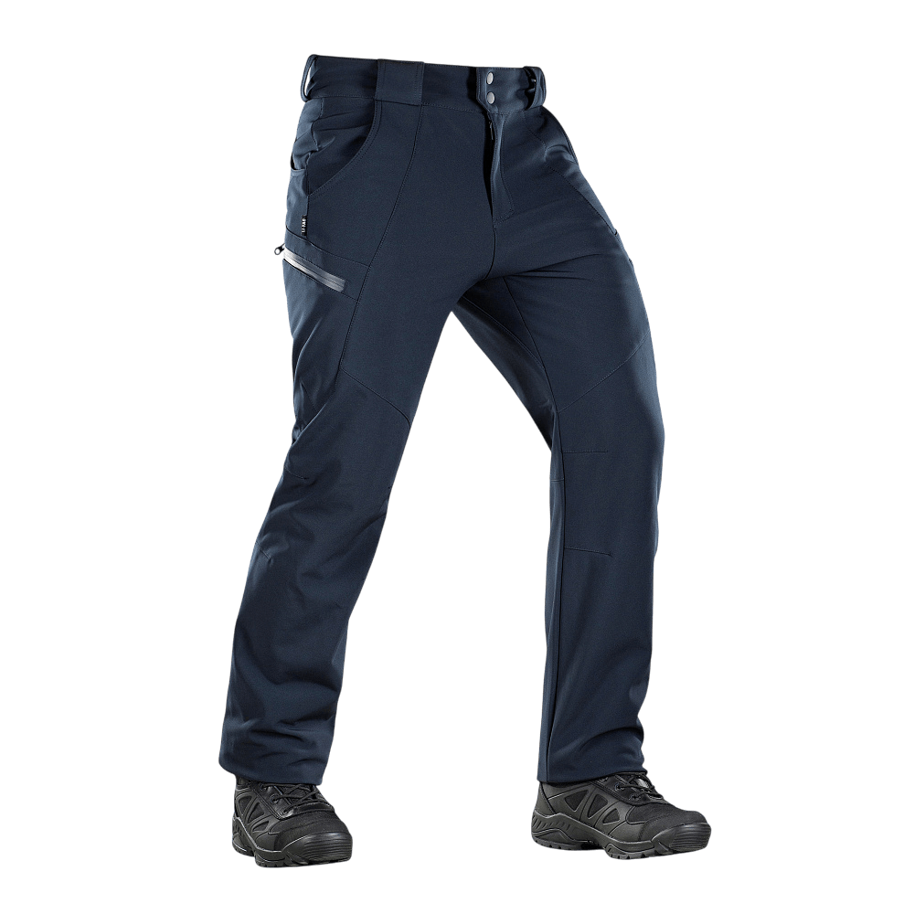 M-Tac Bukser Soft Shell Vinter - isolerende og åndbare bukser til efterår og vinter, med fleeceforing og vandafvisende softshell-materiale.