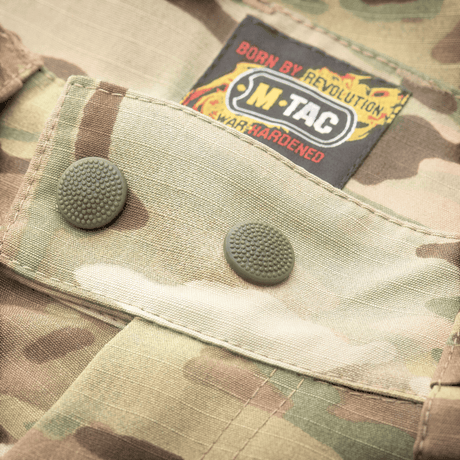M-Tac Bukser Aggressor Elite NYCO i multicam med slidstærke trykknapper og forstærket nylon-bomuldsmateriale, gallery position 1 nærbillede.