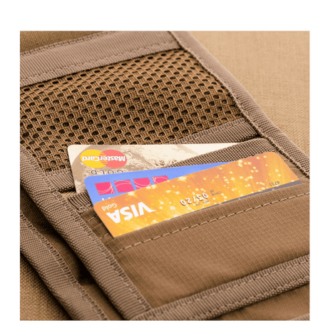 M-Tac Wallet Elite in nylon with credit card slots, stylish and practical design ideal for jeans and tactical pants, military-style wallet.
