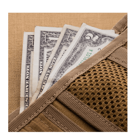 M-Tac Wallet Elite in Cordura nylon with compartments for cash and credit cards in military-style.