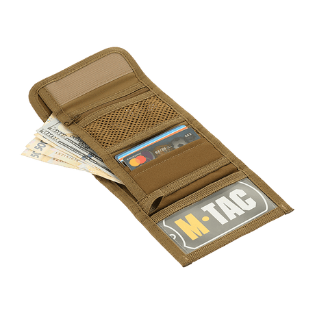 M-Tac Pung Elite Gen.II, compact wallet in durable Cordura 500D, multiple bill and card compartments, M-Tac logo, YKK zippers.