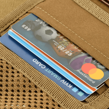 Cards in M-Tac Pung Elite Gen.II with durable Cordura 500D and YKK zippers.