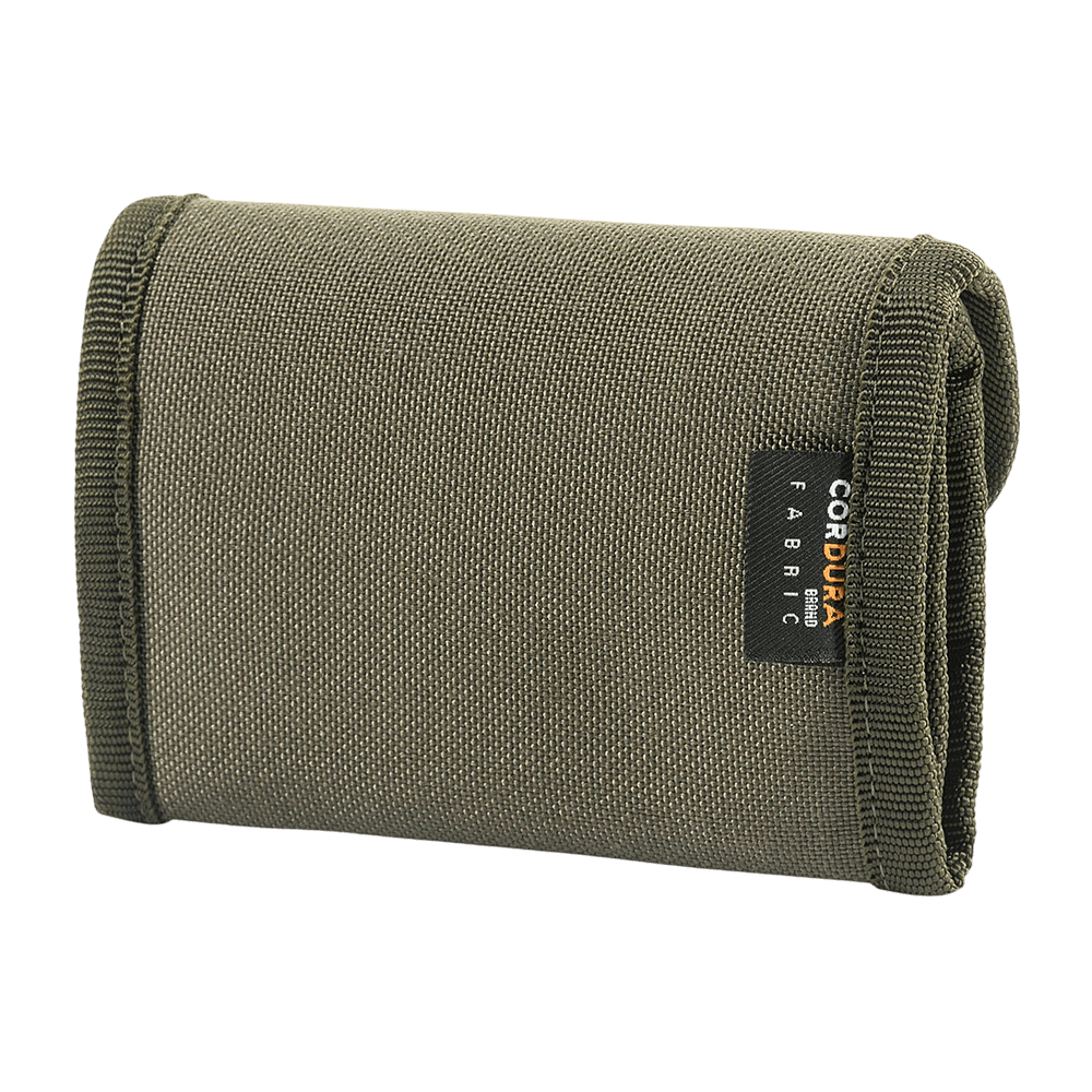 M-Tac Pung Elite Gen.II kompakt og robust pung i slidstærkt Cordura 500D med logo, ideel til kontanter og kort.