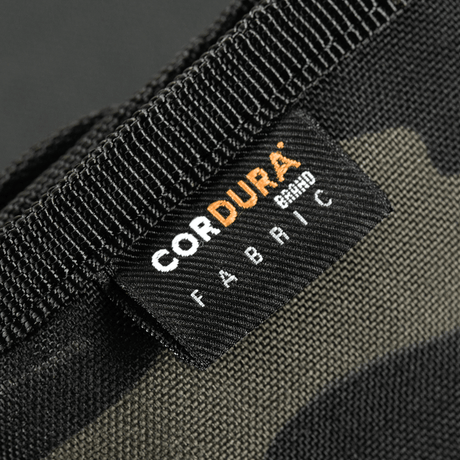 Close-up of M-Tac Pung Elite Gen.II made from durable Cordura 500D fabric with Cordura label on the fabric.