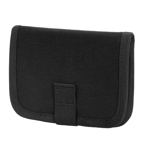 M-Tac Wallet with Patch Panel Elite Large in black, made of durable 1000D CORDURA® with zipper and Velcro-loop panel for patches.