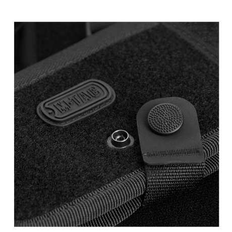 M-Tac Wallet with Patch Panel Elite Large in black 1000D CORDURA® with snap and Velcro closure, suitable for patches and identifiers.