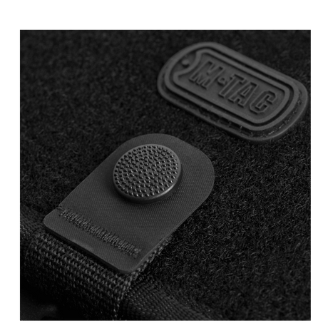 M-Tac Wallet with Patch Panel Elite Large - close-up of snap and Velcro-loop panel on 1000D CORDURA® material, practical and durable.