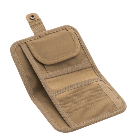 M-Tac Wallet with Patch Panel Elite Large in 1000D CORDURA® with card and bill compartments and Velcro closure, beige color.