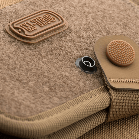 M-Tac Wallet with Patch Panel Elite Large in 1000D CORDURA® with Velcro front for patches and robust snap closure.