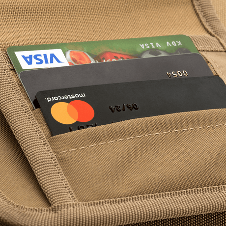 M-Tac Wallet with Patch Panel Elite Large with card slots, durable 1000D CORDURA®, practical for everyday use.