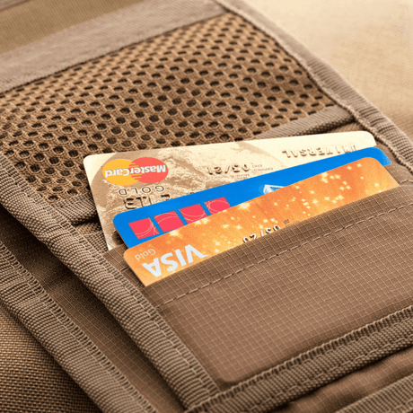M-Tac Wallet with Patch Panel Elite with credit card slot in robust CORDURA® material.