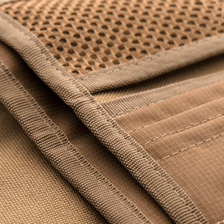 Close-up of 1000D CORDURA® material on M-Tac Wallet with Patch Panel Elite, highlighting the durable military design.