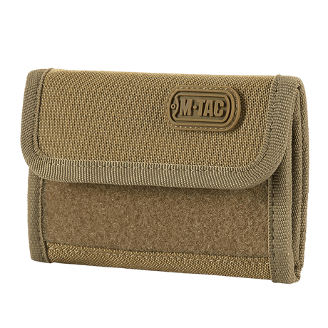 M-Tac Wallet with Patch Panel Elite Gen. II in robust Oxford and Cordura 500D, with compartments for bills, cards and coins, seen from the side.