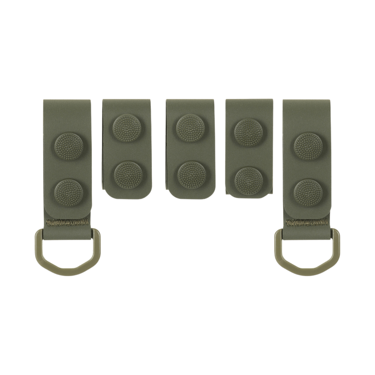 M-Tac Taktiske Bæltefittings (5 stk.) til fastgørelse og ekstra udstyr med D-ringe, politibæltebeslag