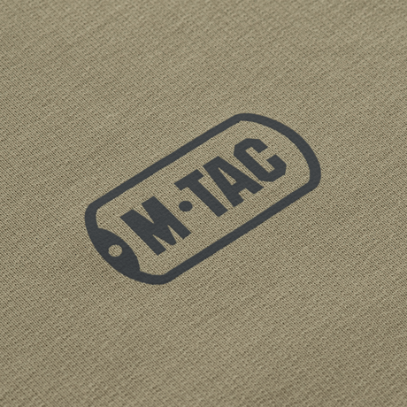 M-Tac Raglan Athlete sweatshirt in coyote with logo, comfortable for everyday and sport, raglan sleeves for freedom of movement.