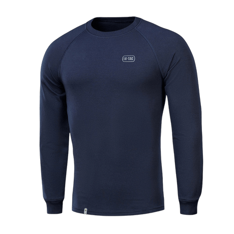 M-Tac Raglan Athlete sweatshirt in navy blue with crew neck and raglan sleeves, ideal for sport and everyday, made of cotton and elastane.