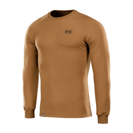 M-Tac Raglan Athlete in minimalist design with crew neck and raglan sleeves, ideal for sport and everyday use. Color: coyote.