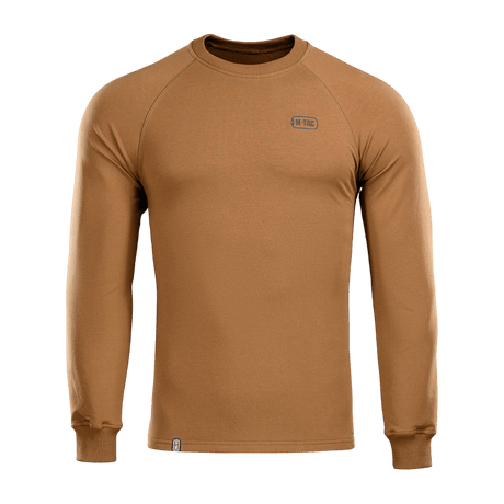 M-Tac Raglan Athlete in coyote, minimalist sweatshirt with raglan sleeves for sport and everyday, 95% cotton, 5% elastane.