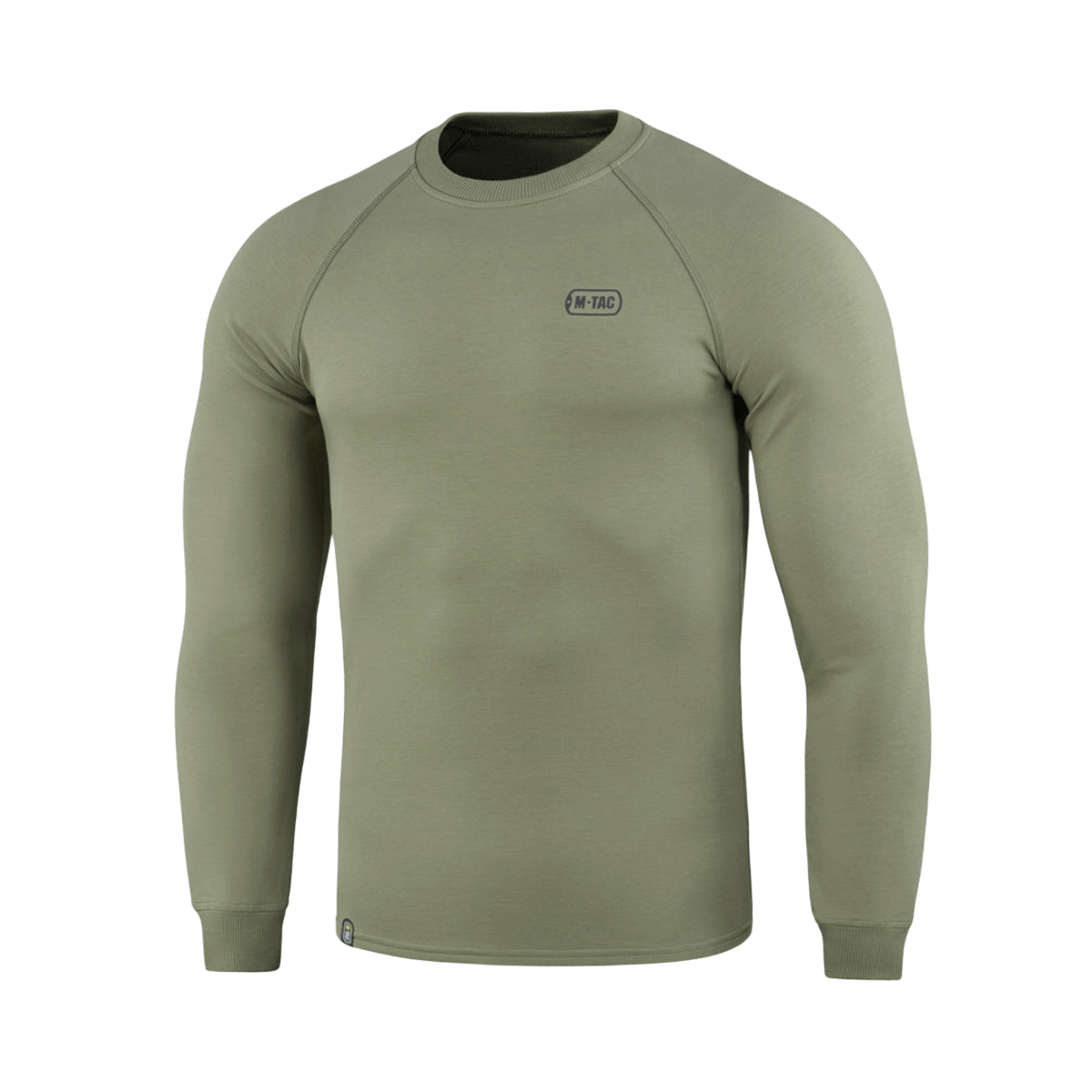M-Tac Raglan Athlete sweatshirt i olivengrøn farve med raglanærmer, til sport og daglig brug, 95% bomuld, minimalistisk design.