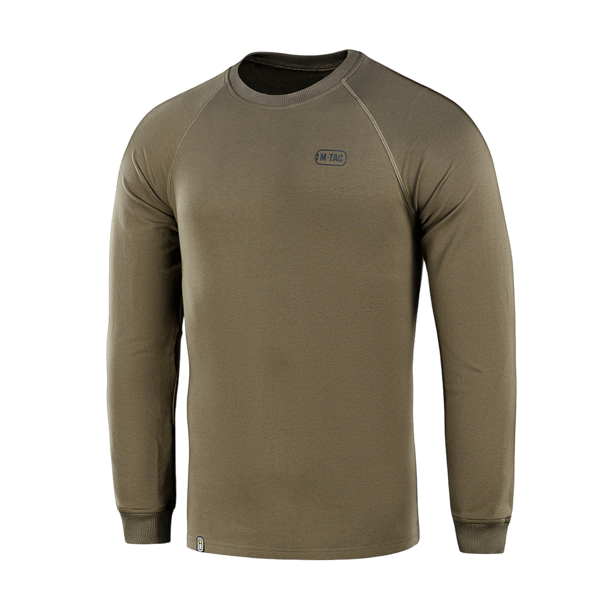 M-Tac Raglan Athlete sweatshirt i olivenfarve med minimalistisk design og raglanærmer, ideel til sport og hverdagsbrug.