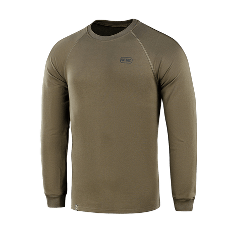 M-Tac Raglan Athlete sweatshirt with raglan sleeves in olive green, ideal for sport and everyday. Made of 95% cotton, 5% elastane.