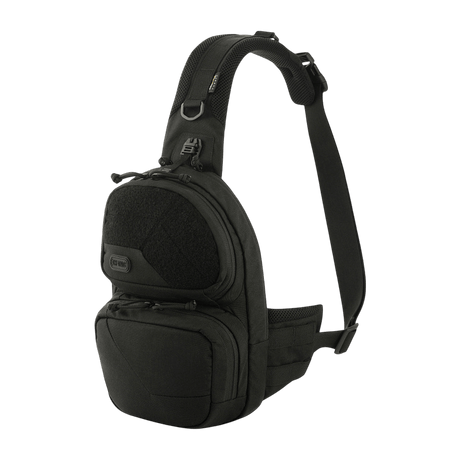 M-Tac Buckler Bag Elite in black with MOLLE system, two outer pockets and hidden weapon compartment, made of Cordura 500D material.