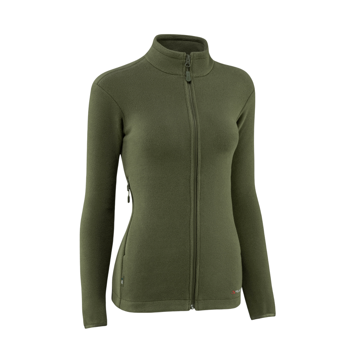 M-Tac Sweater Nord Fleece Polartec Dame, olivengrøn damefleece med YKK-lynlås