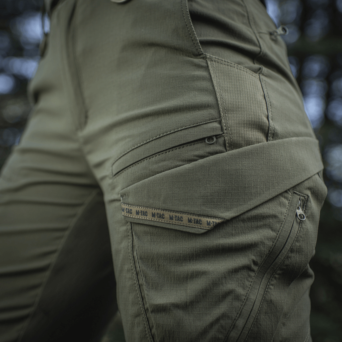 M-Tac Bukser Aggressor Summer Flex Dame i let Rip-Stop nylonstof til taktisk brug og aktiv fritid med skjulte knæindsatser for komfort.