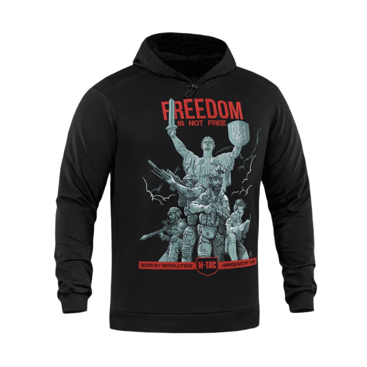 M-Tac Hoodie Freedom med militærinspireret print, komfortabel og holdbar. Ideel til hverdags- og friluftsliv. M-Tac Hoodie Freedom.