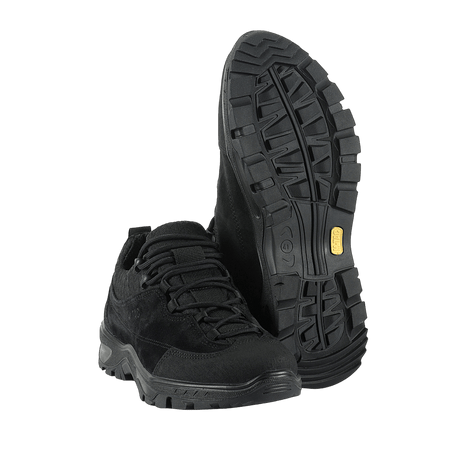 M-Tac Tactical Sneakers Patrol R Vent - Sorte taktiske sko til trekking med skridsikker sål og åndbare 3D-meshindsatser.