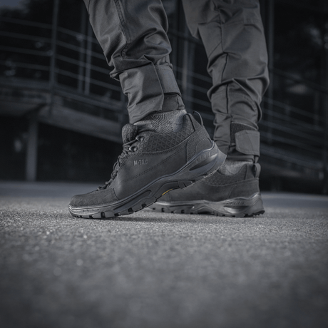 M-Tac Tactical Sneakers Patrol R Vent ideelle til trekking og løb, slidstærkt læder og 3D-mesh, skridsikker sål, komfortabel indersål.
