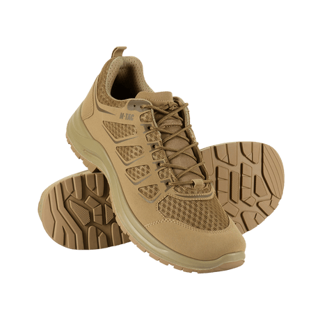 M-Tac Tactical Sneakers IVA i åndbar mesh og syntetisk nubuck, ideel til outdoor-aktiviteter, slidstærk med polstret tunge.