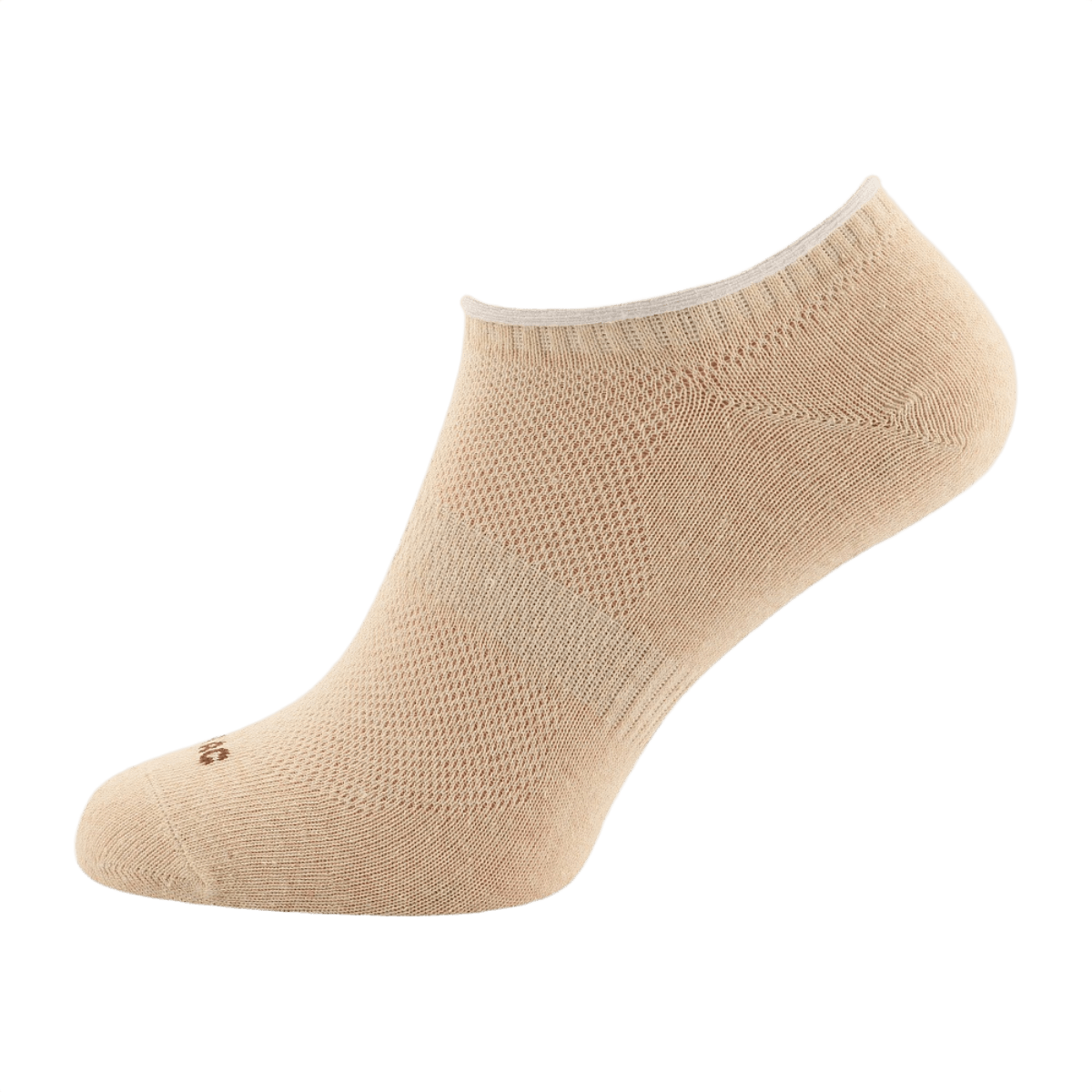 M-Tac Let Sommersokker til løb, korte åndbare sokker i beige, ergonomisk designet til komfort og ventilation, materiale: bomuld, polyamid, elastan.